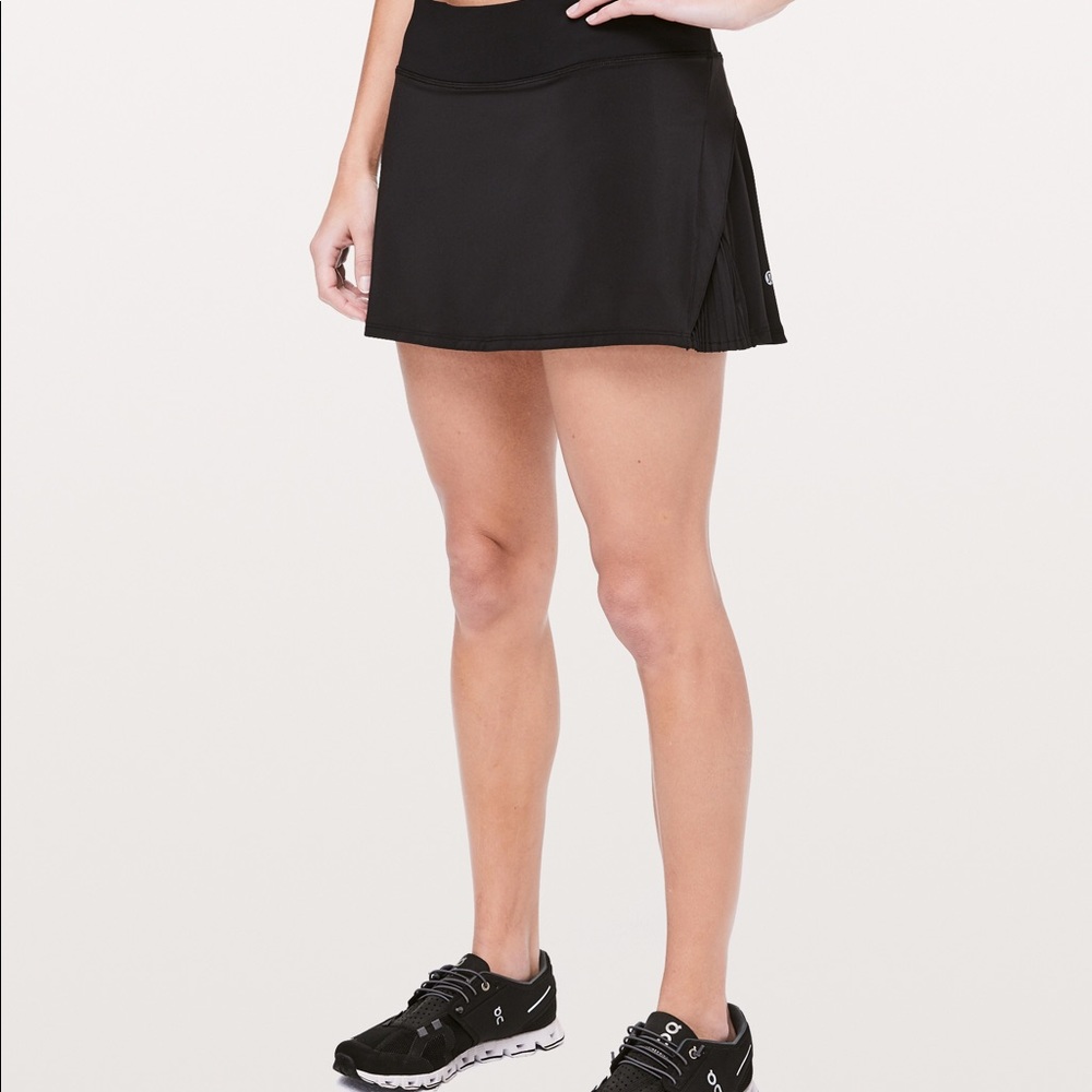 Play off the pleats skort